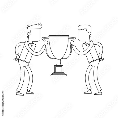 Businessmens in arms wrestling vector illustration graphic design