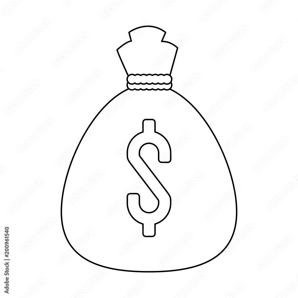 Money bag isolated vector illustration graphic design Money bag isolated vector illustration graphic design