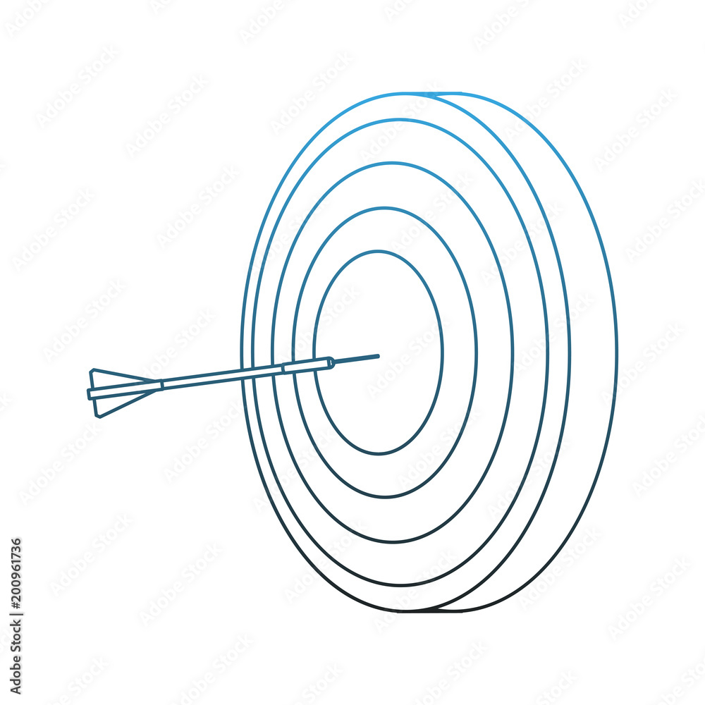 Dartboard target symbol vector illustration graphic design