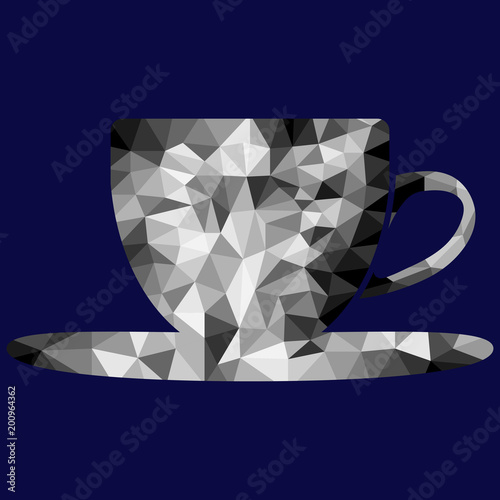 Polygon cup and saucer image