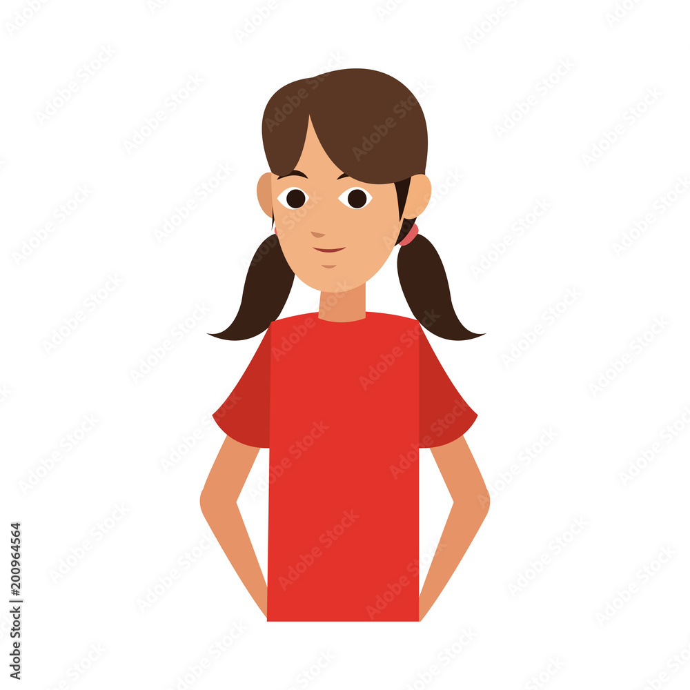 Cute girl cartoon vector illustration graphic design Cute girl cartoon vector illustration graphic design