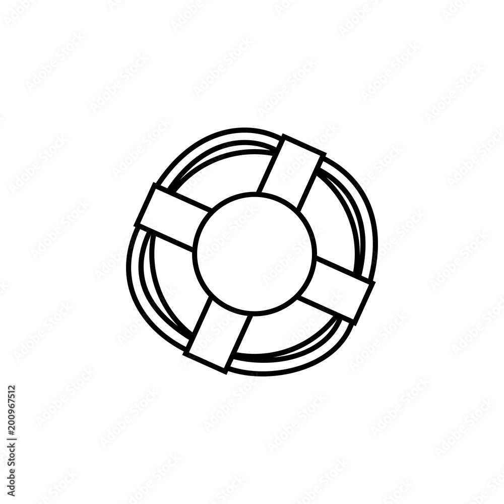 Lifebuoy icon. Element of diving, fishing and hunting for mobile concept and web apps. Thin line icon for website design and development; app development. Premium icon Lifebuoy icon. Element of diving, fishing and hunting for mobile concept and web apps. Thin line icon for website design and development; app development. Premium icon