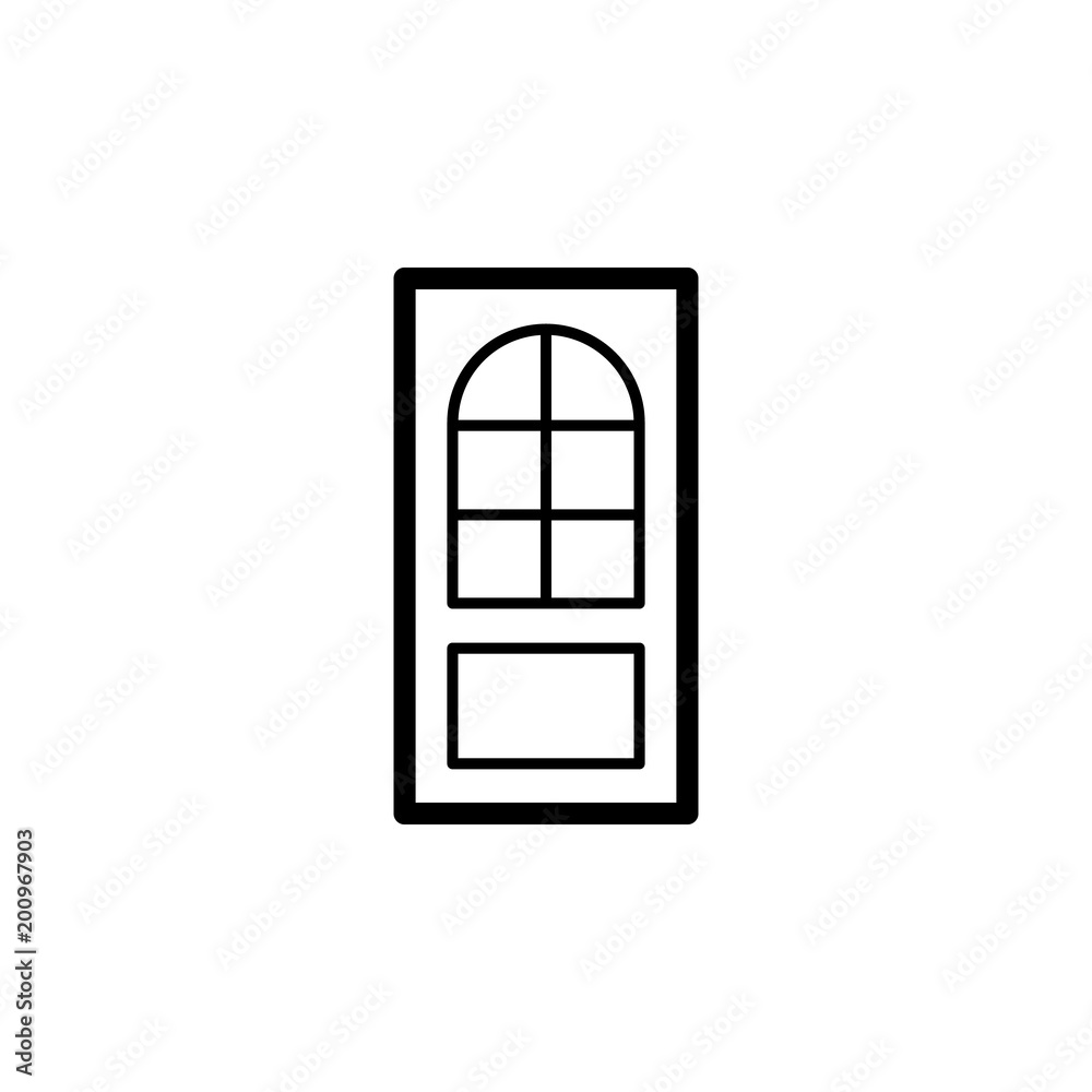 interroom door icon. Element of door, window and gate for mobile concept and web apps. Thin line icon for website design and development, app development. Premium icon interroom door icon. Element of door, window and gate for mobile concept and web apps. Thin line icon for website design and development, app development. Premium icon