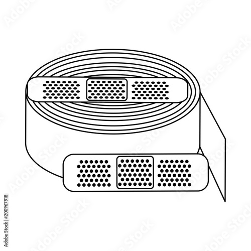 Band and medica gauze vector illustration graphic design