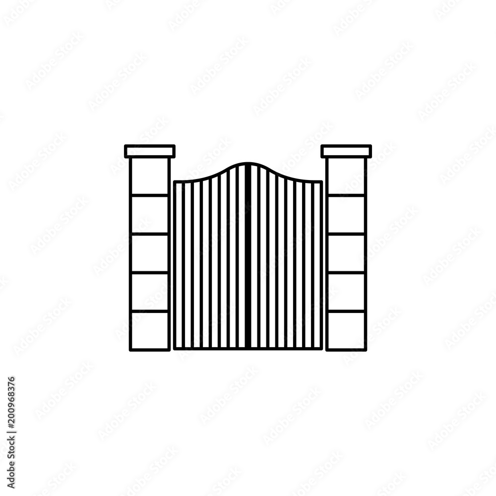 goal icon. Element of door, window and gate for mobile concept and web apps. Thin line icon for website design and development, app development. Premium icon