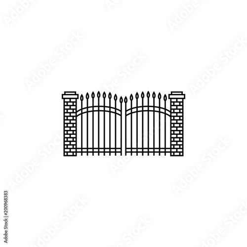 goal icon. Element of door, window and gate for mobile concept and web apps. Thin line icon for website design and development, app development. Premium icon