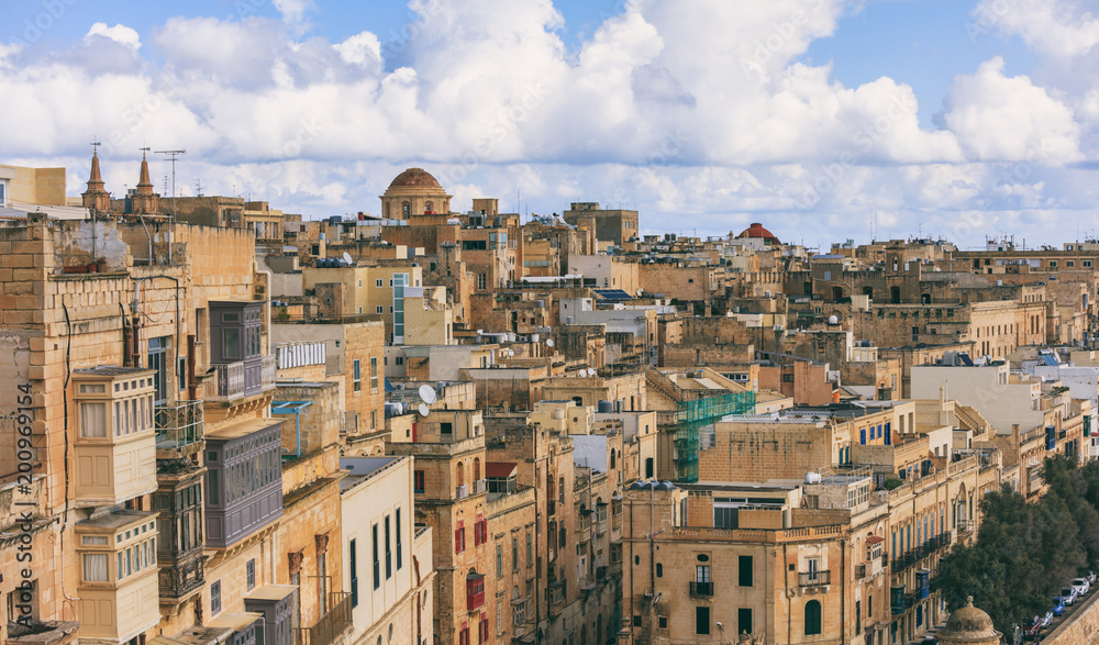 Valletta, Malta view from Upper Barrakka Gardens