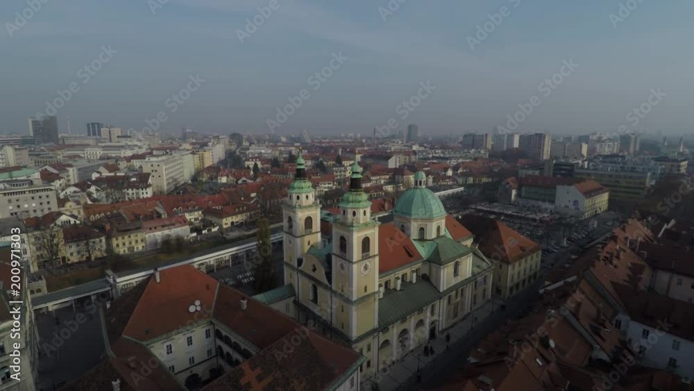Ljubljana Cathedral seen from above Ljubljana Cathedral seen from above