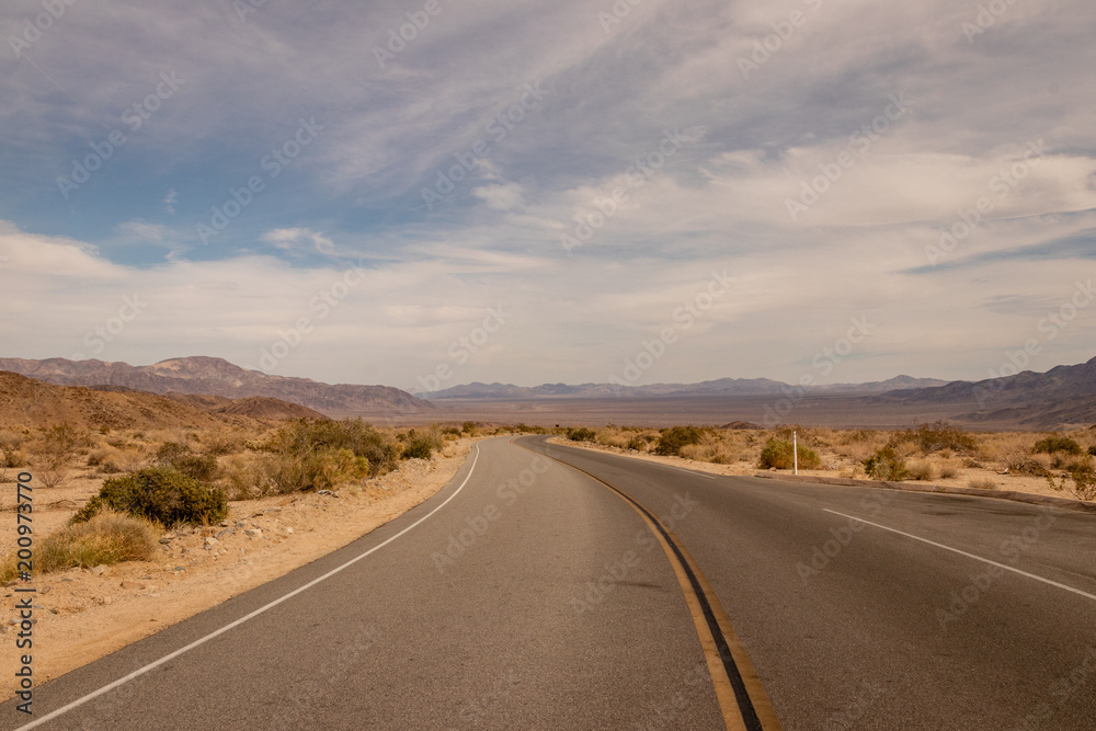 A Deserted Desert Road