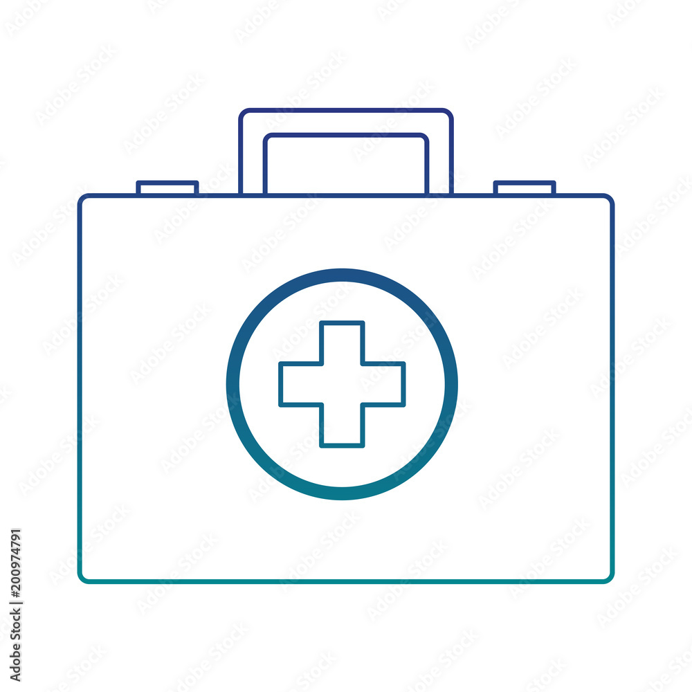 First aids suitcase vector illustration graphic design First aids suitcase vector illustration graphic design