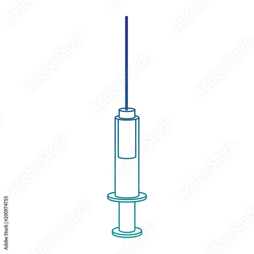 Medical syringe isolated vector illustration graphic design