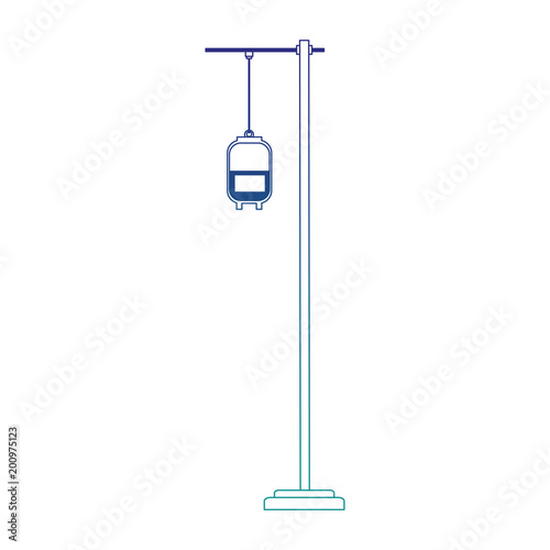 blood bag on pole vector illustration graphic design