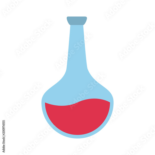 Chemistry flask lab vector illustration graphic design