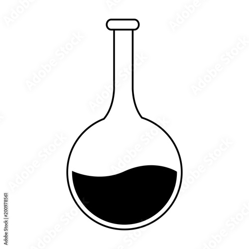 Chemistry flask lab vector illustration graphic design