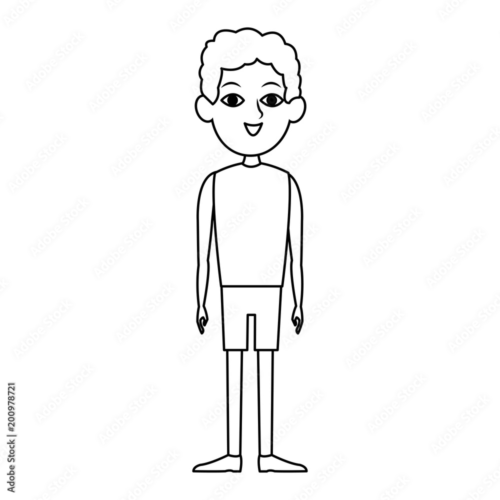 Young man cartoon vector illustration graphic design Young man cartoon vector illustration graphic design