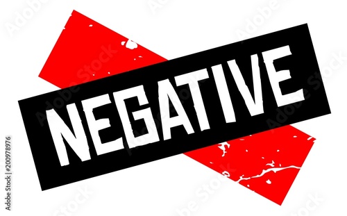 Negative attention sign. Caution red and black series.