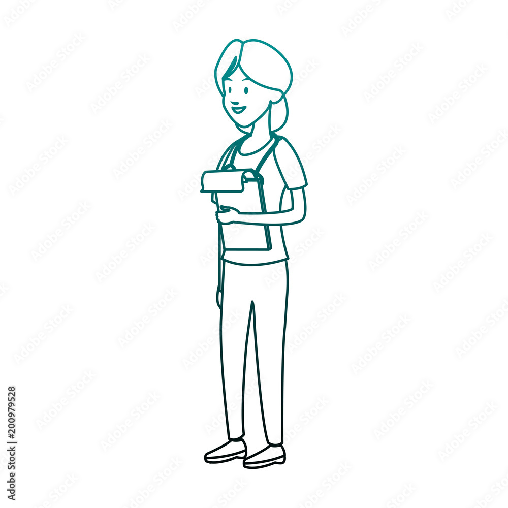 Female doctor cartoon vector illustration graphic design