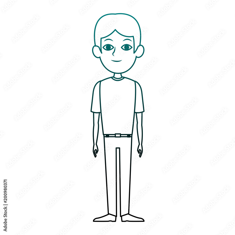 Young man with casual clothes vector illustration graphic design Young man with casual clothes vector illustration graphic design