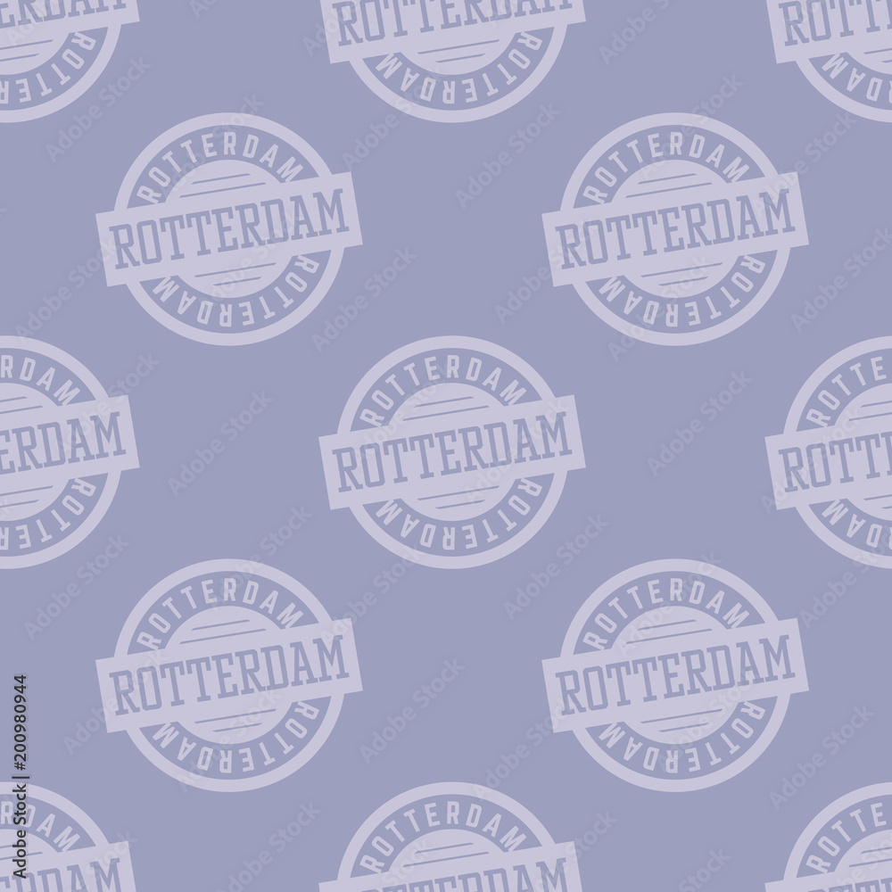 Obraz premium Rotterdam seamless pattern. Seamless badge pattern, backdrop for your design.