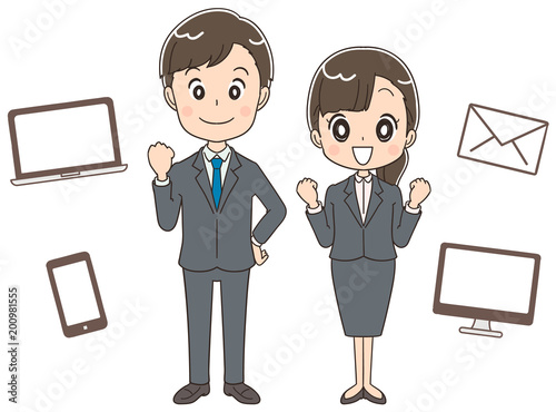 新人社員 仕事のイメージイラスト