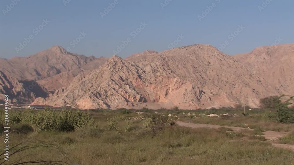 Hajar Mountains in Ras al Khaimah, UAE. Hajar Mountains in Ras al Khaimah, UAE.