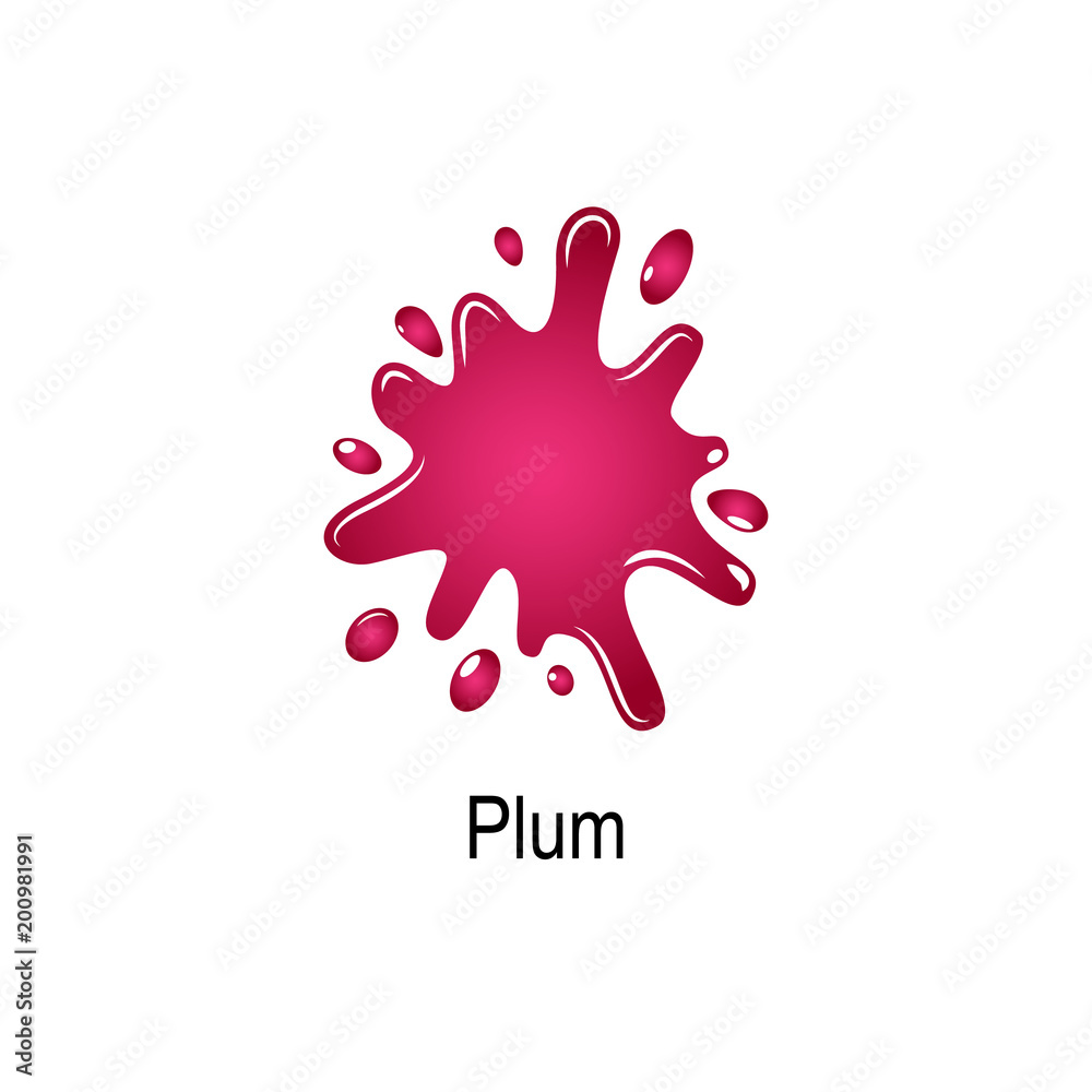 splash of plum juice icon. Element of colored splash illustration. Premium quality graphic design icon. Signs and symbols collection icon for websites, web design, mobile app splash of plum juice icon. Element of colored splash illustration. Premium quality graphic design icon. Signs and symbols collection icon for websites, web design, mobile app