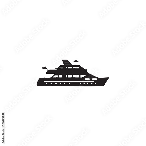 yacht icon. Element of ship illustration. Premium quality graphic design icon. Signs and symbols collection icon for websites, web design, mobile app