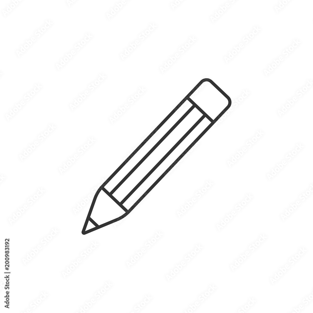 Pencil icon. Simple element illustration. Pencil symbol design template. Can be used for web and mobile Pencil icon. Simple element illustration. Pencil symbol design template. Can be used for web and mobile