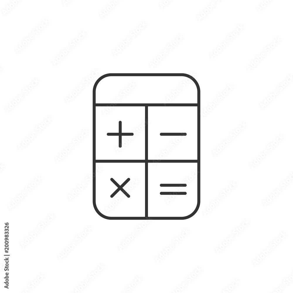 calculator icon. Simple element illustration. calculator symbol design template. Can be used for web and mobile calculator icon. Simple element illustration. calculator symbol design template. Can be used for web and mobile