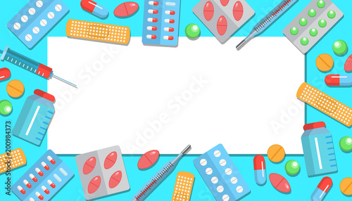 Pharmacy flat poster