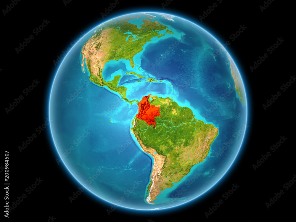 Colombia on planet Earth Colombia on planet Earth