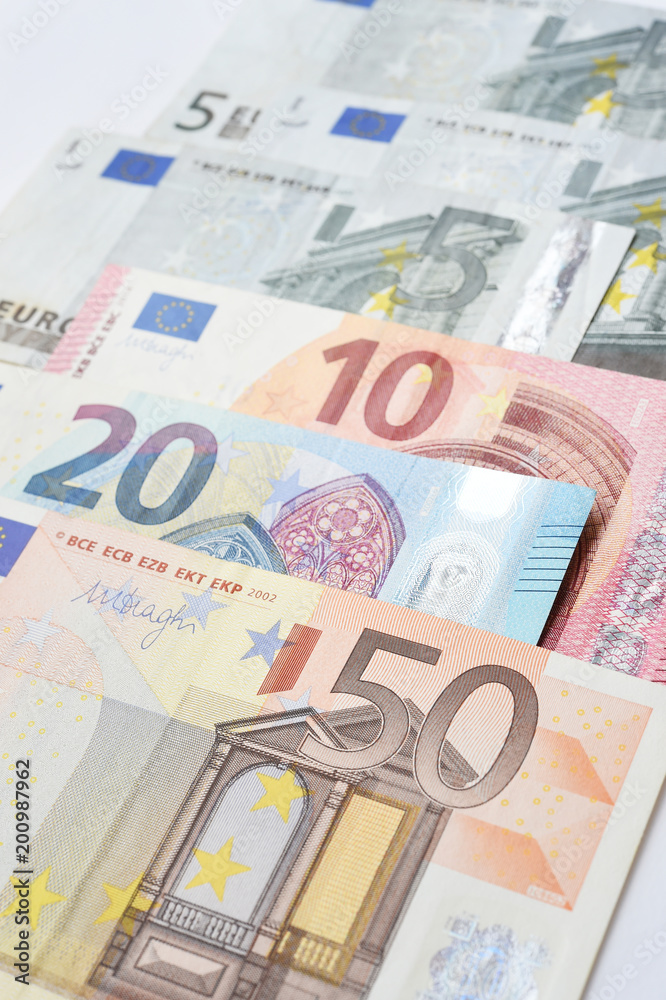 close up of banknote isolated on white background close up of banknote isolated on white background