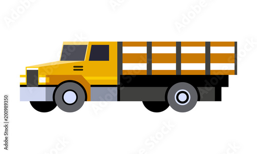 Stake bed truck icon