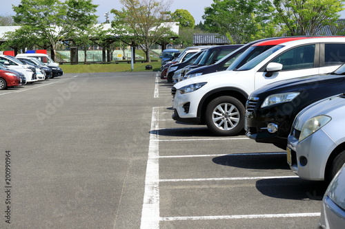 Obraz na płótnie 駐車場 w salonie