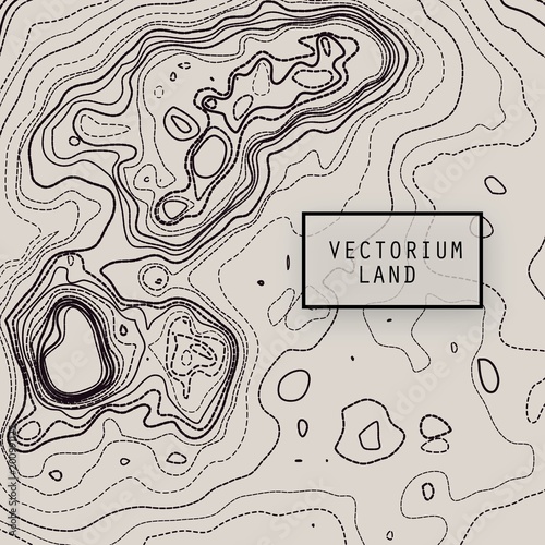 vector topography map