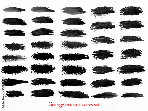 grungy vector brush strokes