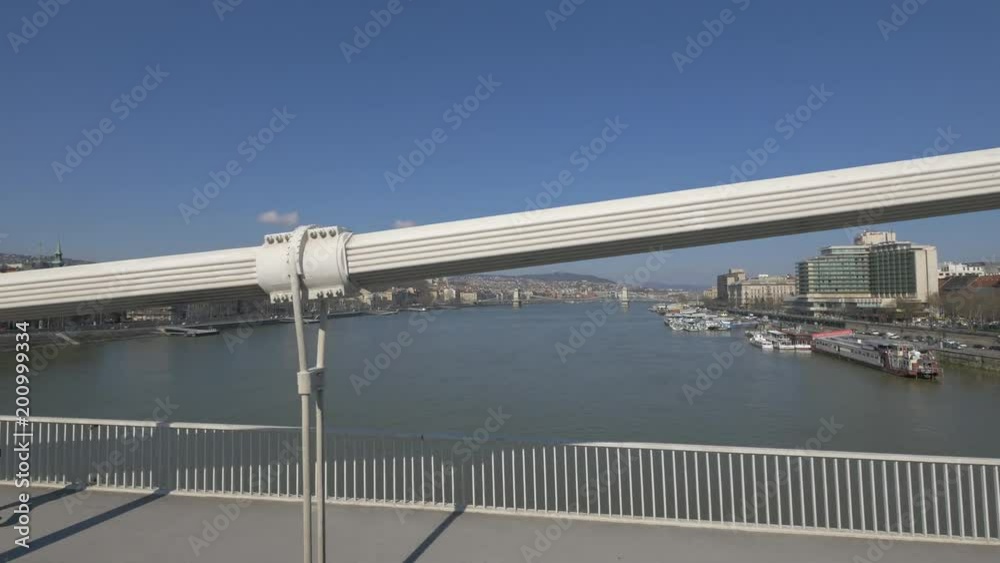The Danube River seen from the Elizabeth Bridge The Danube River seen from the Elizabeth Bridge