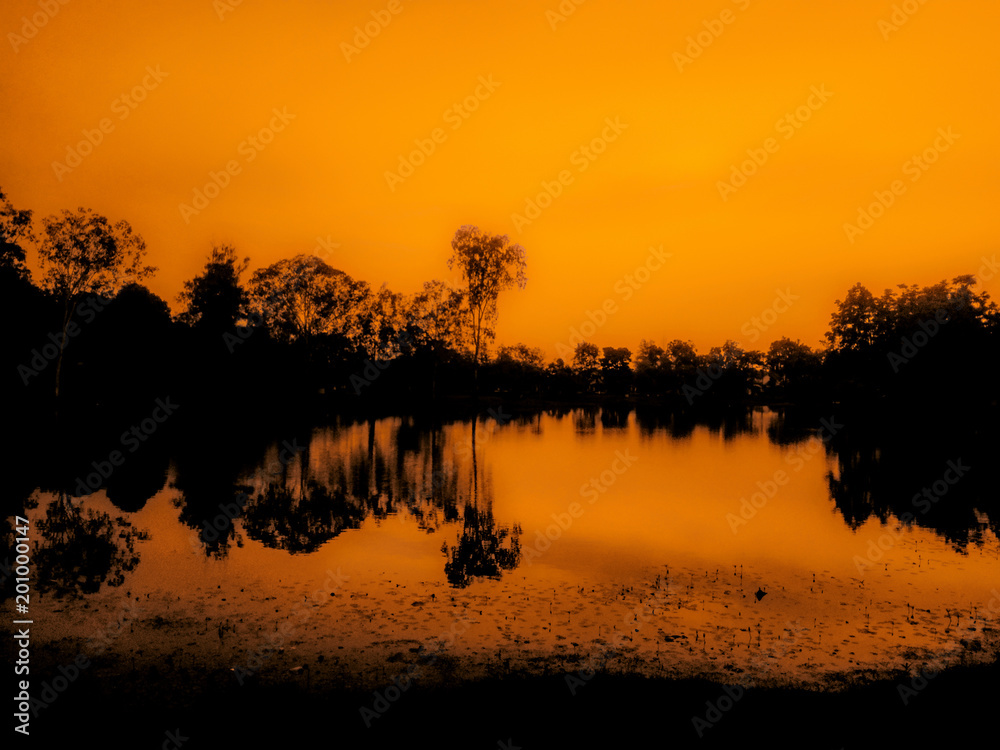 Naklejka premium sunset