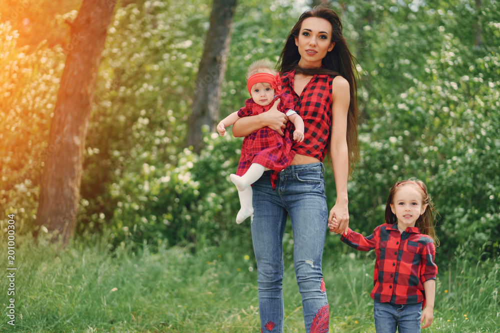 Fototapeta premium Mother with daughter