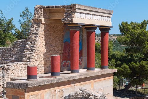 The Minoan civilization of Crete. The Ruins Of The Palace.