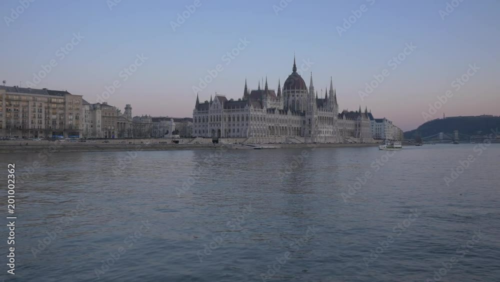The Hungarian Parliament Building at dusk The Hungarian Parliament Building at dusk