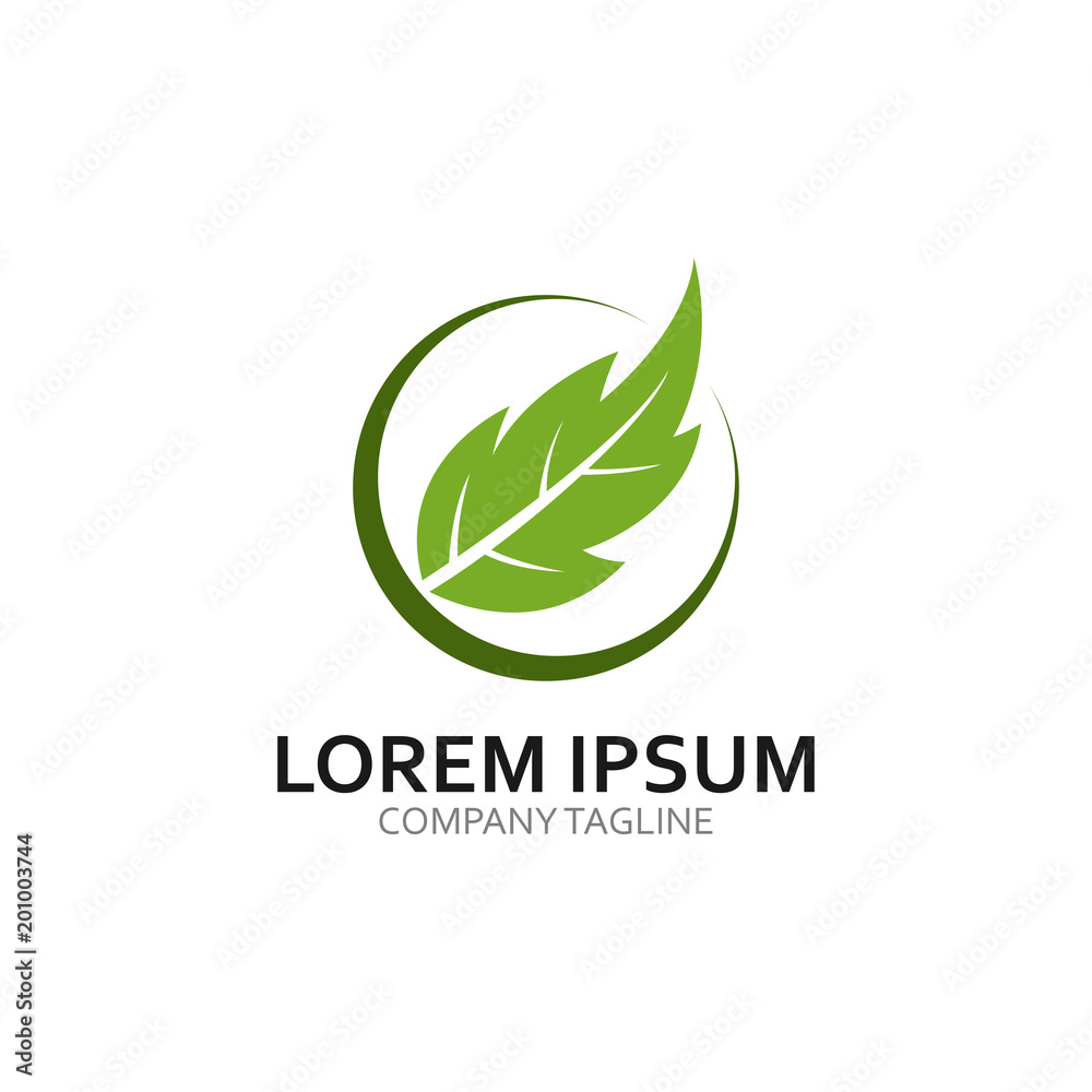 ecology logo modern leaf icon illustration ecology logo modern leaf icon illustration