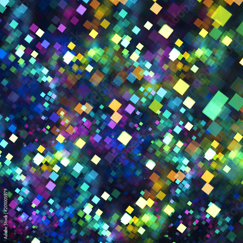 Abstract colorful square bokeh. Beautiful background for art projects  business  template  banners