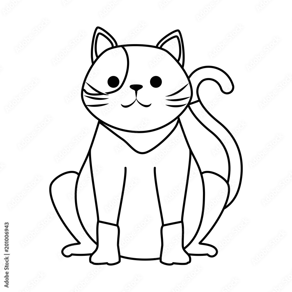 cute cat mascot character vector illustration design cute cat mascot character vector illustration design