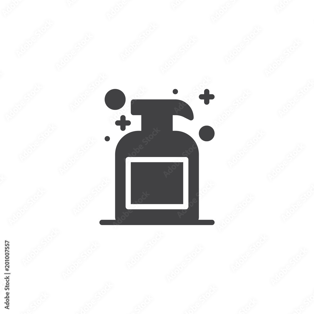 Liquid soap bottle vector icon. filled flat sign for mobile concept and web design. Soap dispenser simple solid icon. Symbol, logo illustration. Pixel perfect vector graphics Liquid soap bottle vector icon. filled flat sign for mobile concept and web design. Soap dispenser simple solid icon. Symbol, logo illustration. Pixel perfect vector graphics