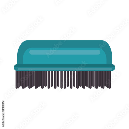 handle cleaning brush isolated icon vector illustration design