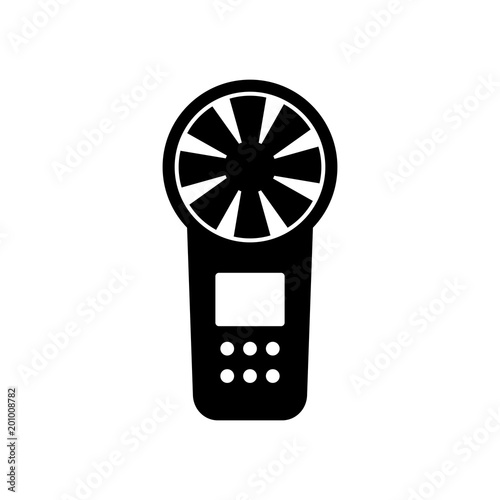 Digital anemometer icon