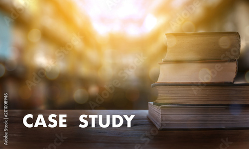 CASE STUDY CONCEPT Book in library with old ollege students studying STUDY and reading