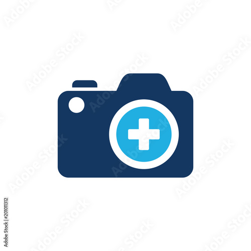 Camera Medical Logo Icon Design