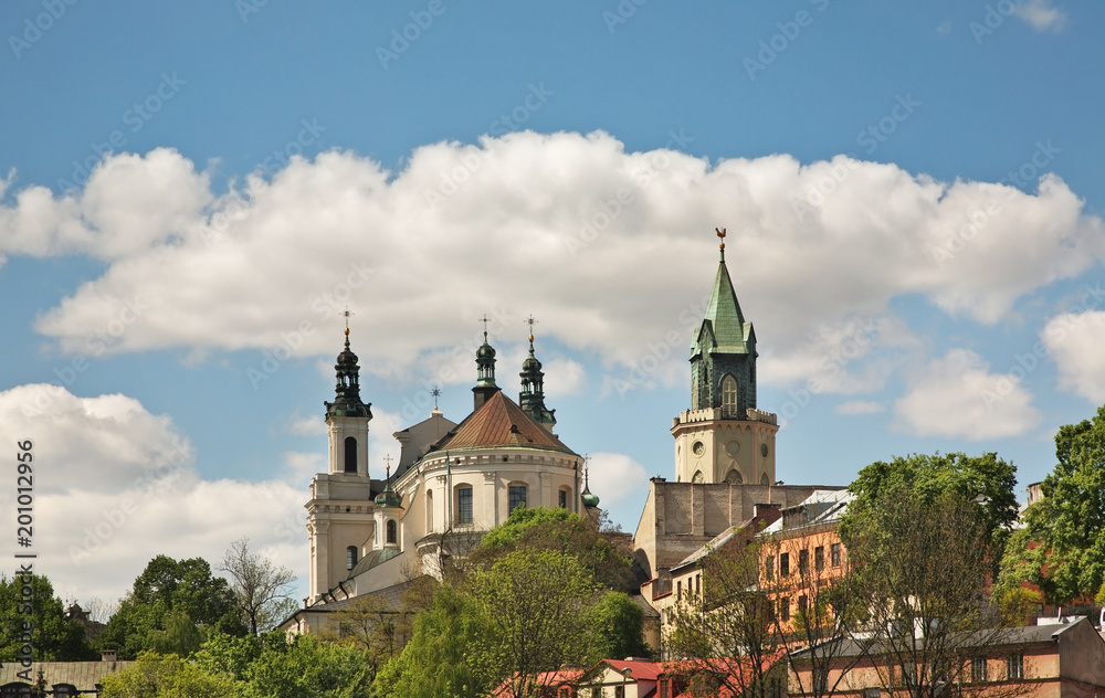 Panoramic view of Lublin. Poland